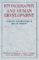 Richard Jessor, Anne Colby, Richard A. Shweder - Ethnography and Human Development, Häftad