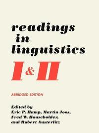 bokomslag Readings in Linguistics I & II