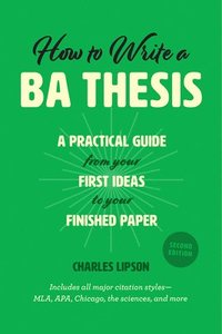 bokomslag How to Write a Ba Thesis, Second Edition
