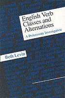 bokomslag English Verb Classes and Alternations