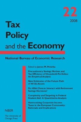 Tax Policy and the Economy, Volume 22 1