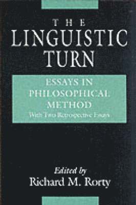 bokomslag Linguistic Turn - Essays in Philosophical Method