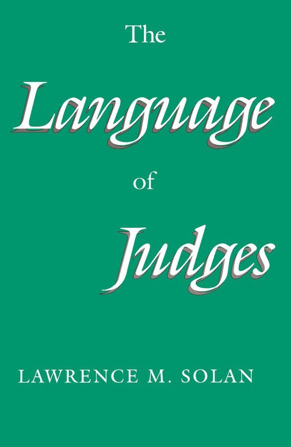 The Language of Judges 1