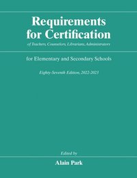 bokomslag Requirements For Certification Of Teach