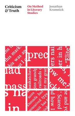 Jonathan Kramnick - Criticism and Truth, Häftad