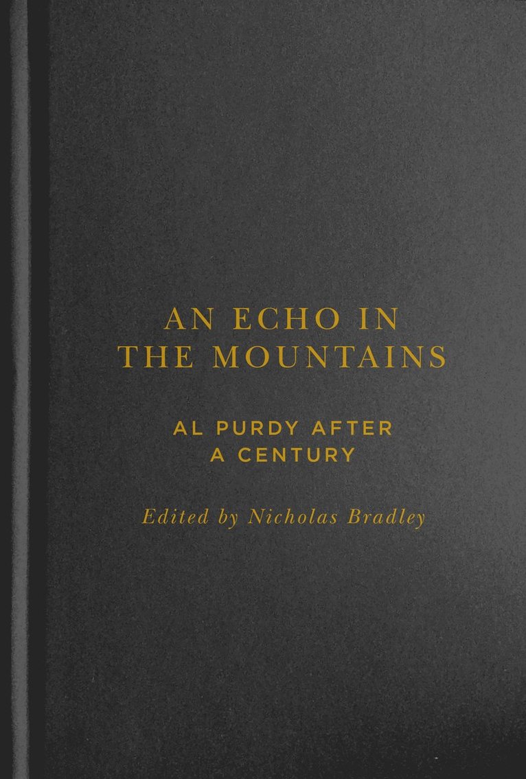Nicholas Bradley - Echo in the Mountains, Inbunden