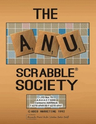 The ANU Scrabble Society 1