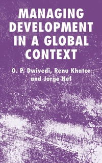 bokomslag Managing Development in a Global Context