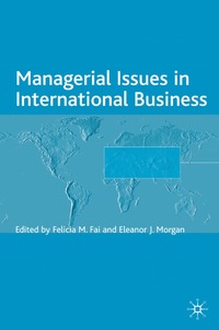 bokomslag Managerial Issues in International Business