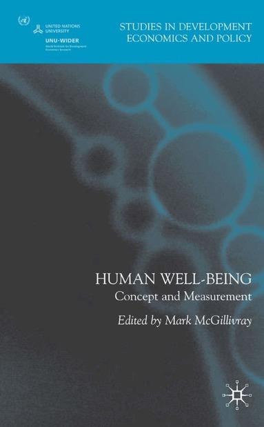 M. McGillivray - Human Well-Being, Inbunden
