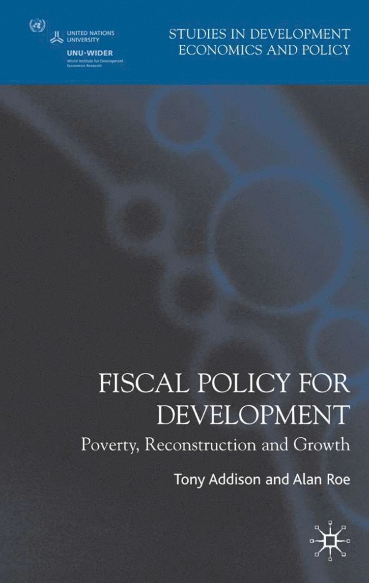 T. Addison, A. Roe, Alan Roe - Fiscal Policy for Development, Häftad