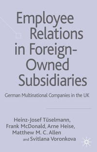 bokomslag Employee Relations in Foreign-Owned Subsidiaries