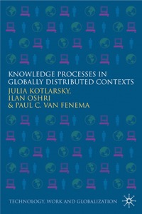 bokomslag Knowledge Processes in Globally Distributed Contexts