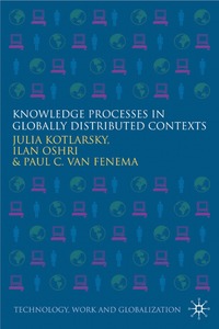 bokomslag Knowledge Processes in Globally Distributed Contexts