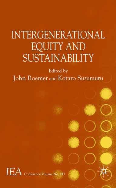 bokomslag Intergenerational Equity and Sustainability