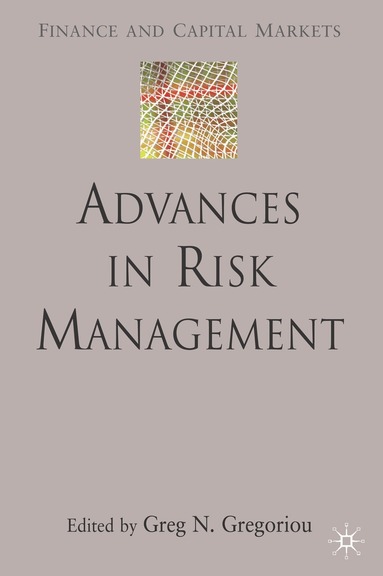 G. Gregoriou - Advances in Risk Management, Inbunden