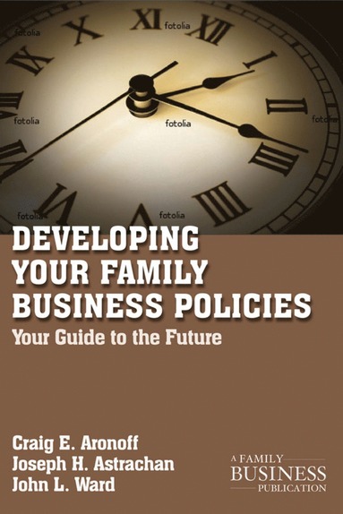 bokomslag Developing Family Business Policies