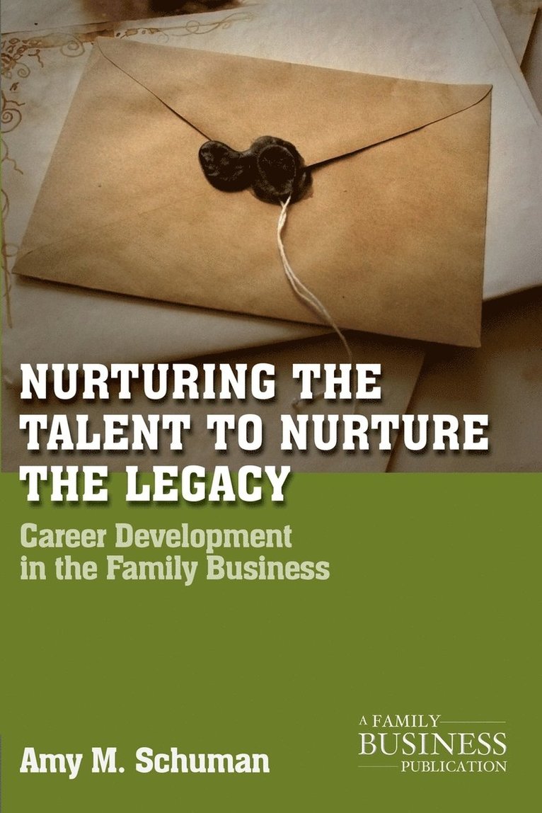 Nurturing the Talent to Nurture the Legacy 1