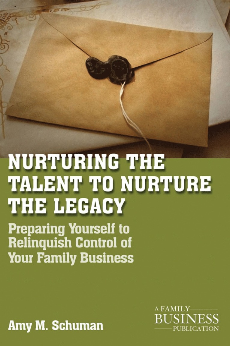 Nurturing the Talent to Nurture the Legacy 1