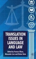 bokomslag Translation Issues in Language and Law