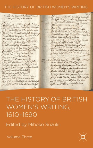 M. Suzuki - History of British Women's Writing, 1610-1690, Inbunden