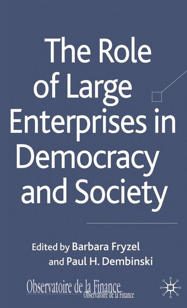 bokomslag The Role of Large Enterprises in Democracy and Society