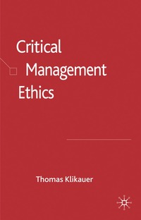 bokomslag Critical Management Ethics