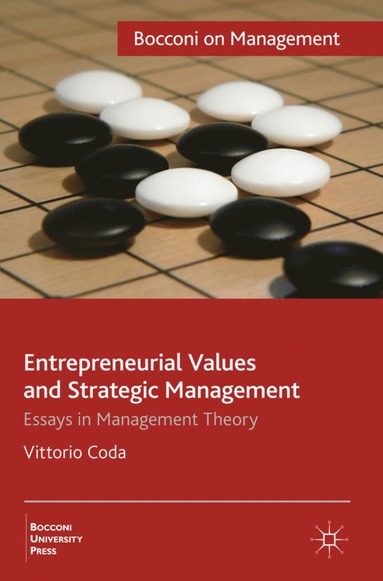 bokomslag Entrepreneurial Values and Strategic Management