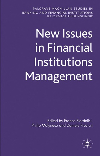 bokomslag New Issues in Financial Institutions Management