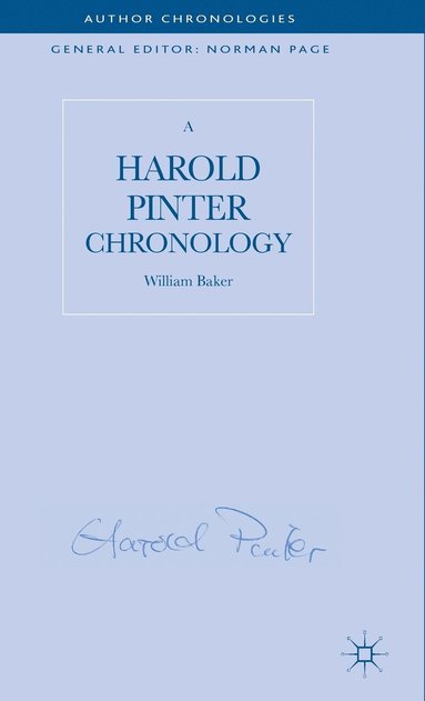 bokomslag A Harold Pinter Chronology