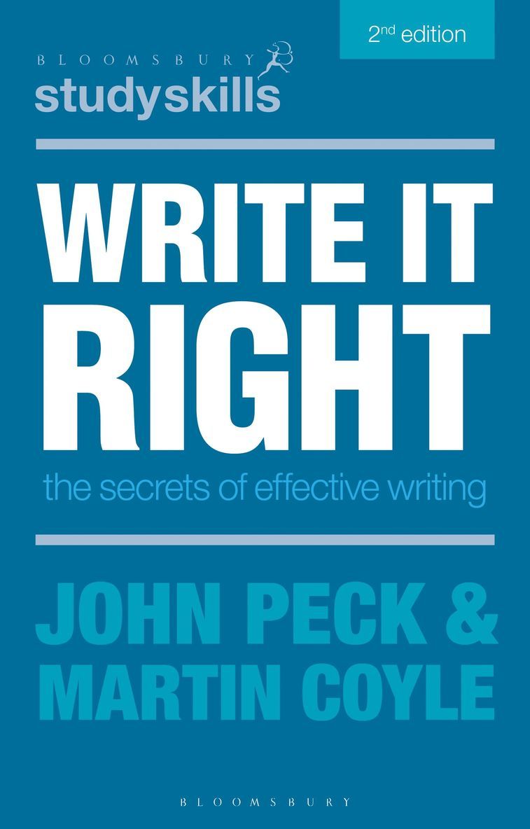 John Peck, Martin Coyle - Write it Right, Häftad