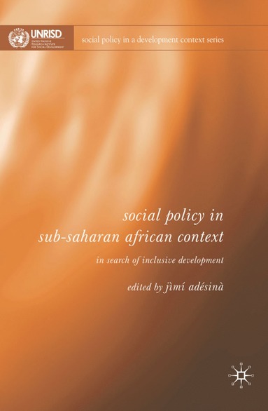 bokomslag Social Policy in Sub-Saharan African Context
