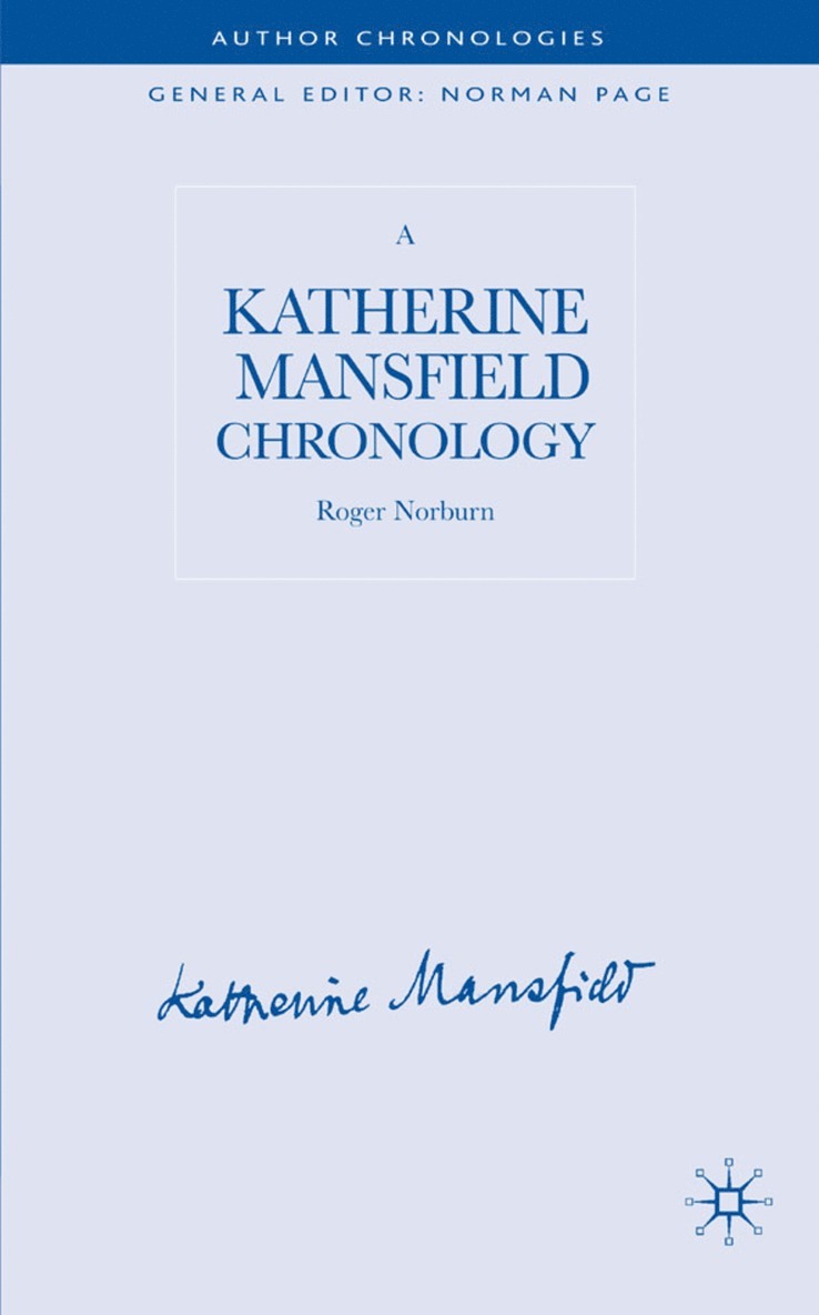R. Norburn - Katherine Mansfield Chronology, Inbunden