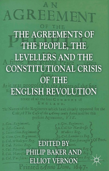 bokomslag Agreements of the People, the Levellers, and the Constitutional Crisis of the English Revolution