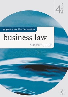 Stephen Judge - Business Law, Häftad