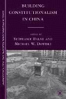 Building Constitutionalism in China