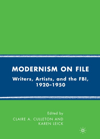 C. Culleton - Modernism on File, Inbunden
