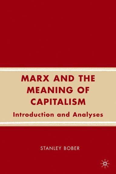 bokomslag Marx and the Meaning of Capitalism