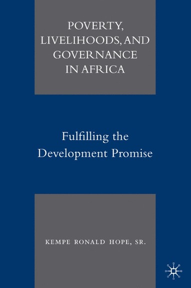 bokomslag Poverty, Livelihoods, and Governance in Africa