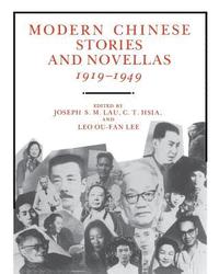 bokomslag Modern Chinese Stories and Novellas, 1919-1949
