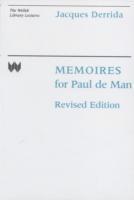 bokomslag Memoires for Paul de Man