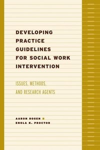 bokomslag Developing Practice Guidelines for Social Work Intervention
