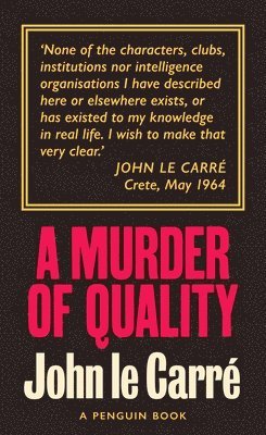 bokomslag A Murder of Quality