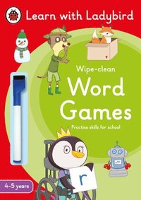 bokomslag Word Games: A Learn with Ladybird Wipe-Clean Activity Book 4-5 years