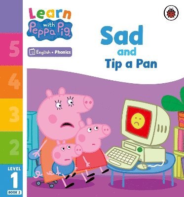 bokomslag Learn with Peppa Phonics Level 1 Book 2 - Sad and Tip a Pan (Phonics Reader)