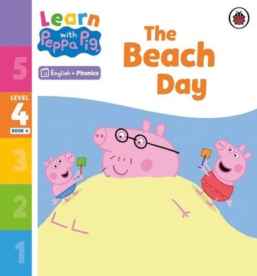 Peppa Pig - Learn with Peppa Phonics Level 4 Book 4 – The Beach Day (Phonics Reader), Häftad