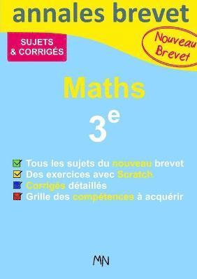 Collectif Divers - Annales Maths Nouveau Brevet 3e, Häftad
