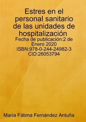 bokomslag Estres en el personal sanitario de las unidades de hospitalizacin