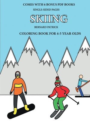 bokomslag Coloring Book for 4-5 Year Olds (Skiing)