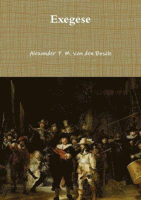 Alexander P M Van Den Bosch, Alexander P. M. Van Den Bosch, Alexander P. M. van den Bosch, Alexander P. M. van den Bosch - Exegese, Häftad